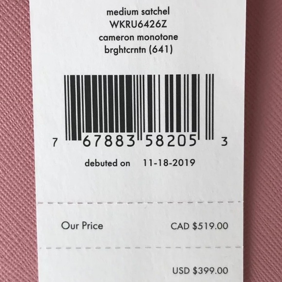 Cameron medium satchel carnation pink kate spade - Picture 8 of 11